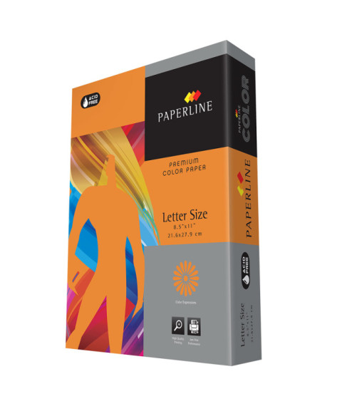Hîrtie colorată A4 Paperline SAFRON, 80 gr/m2, 500 foi, intensiv, orange